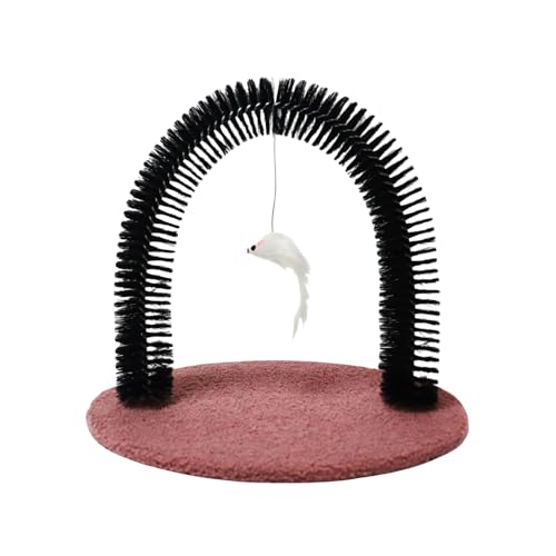 Massageur à poils courbé avec picots élimination des poils morts chat