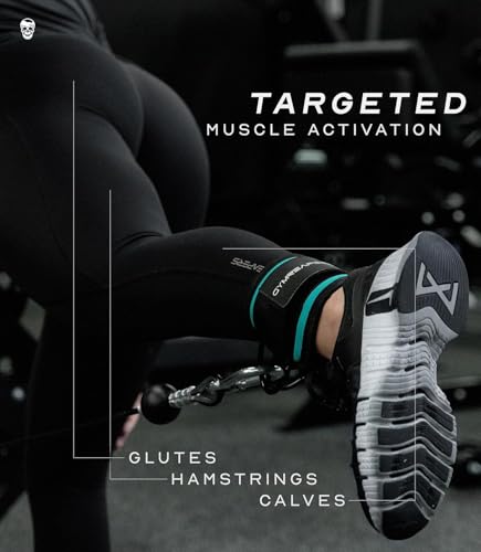 Image of Gymreapers Ankle Straps For Cable Machine Kickbacks, Glute Workouts, Lower Body Exercises - Adjustable Leg Straps with Neoprene Padding