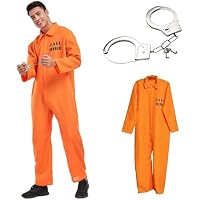 bechoanigel Disfraz Preso, Mono Naranja Disfraz Preso, disfraz