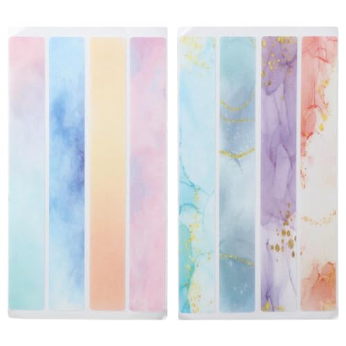 gifthub Anti Slip Shower Stickers, 24pcs 8 inch Colorful Rectangular Shower Strips, Adhesive Safety Bathtub Strips for Bathroom Floor, Shower Stairs, Ladders