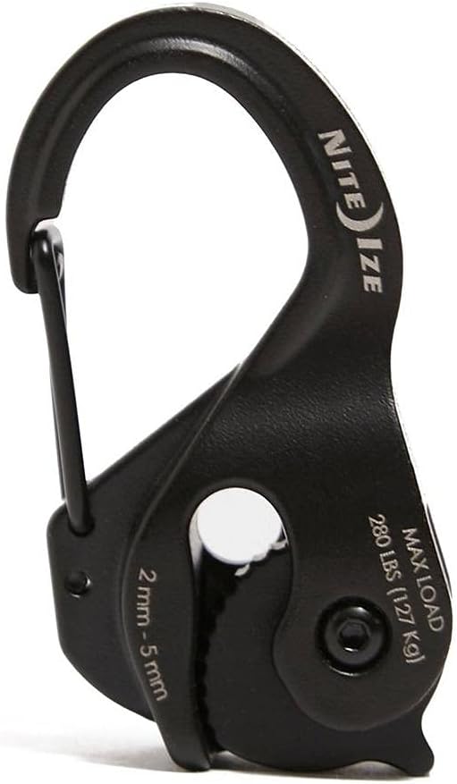 Nite Ize CamJam XT Aluminum Rope and Cord Tightener, Black Cord Tightener NCJSA-01-R3 1