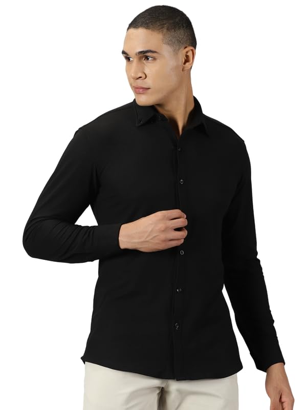 Blue Tygaperformance Shirt Everyday Shirt For Men Wrinkle Free Upf