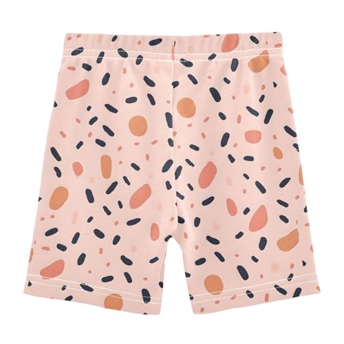 Pattern Cartoon Pink Dots Girls Shorts Elastic Waist Sports Shorts Girls Leggings Pants for 4-10 Years2