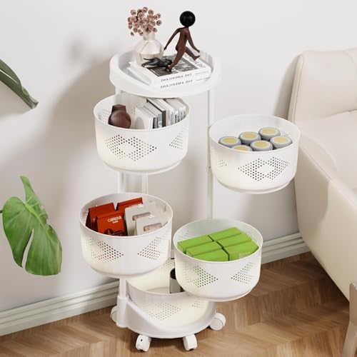 Étagère de rangement rotative pour organiser vos oignons et pommes de terre facilement