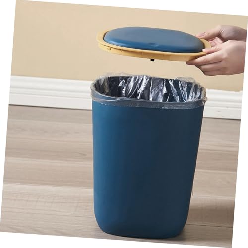 Tapa útil para bote de basura compacto para cocina y baño miniatura 5