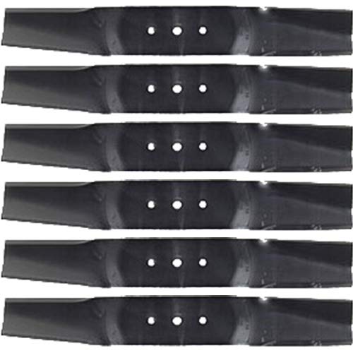 (6 Pack) Premium Aftermarket Replacement XHT Lawn Mower Blade for Troy-Bilt OEM-742-0171B  17.25" x 2.5"  0.375" Hole