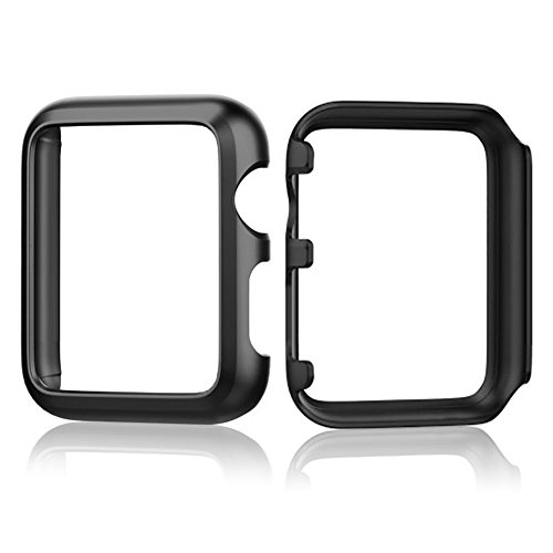 Josi Minea Apple Watch [42Mm] Aluminum Protective Shell Bumper Case Cover - Premium Anti-Scratch & Shockproof Shield Guard For Apple Watch Series 3, 2 & 1-42Mm [ Black ] #TOP3