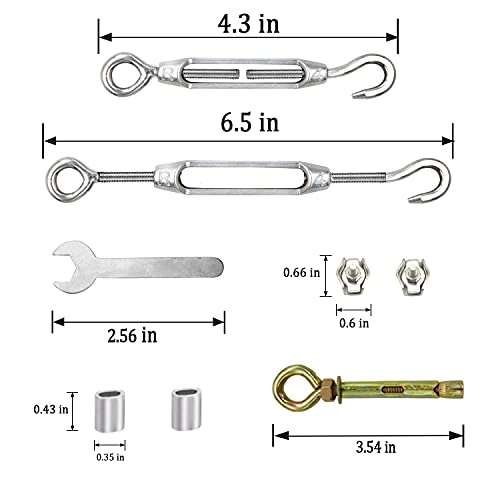 Mhy 32Ft Clotheslines,Outdoors 304 Stainless Steel Clothes Line,Heavy Duty Cable Wire Rope String With Retractable System，Windproof Clothes Rope For Outdoor/Indoor/Home/Drying/Curtain Hanging #TOP1
