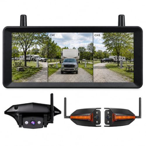 Image of AUTO-VOX Wireless RV Backup Camera System with Rear & Side Cameras