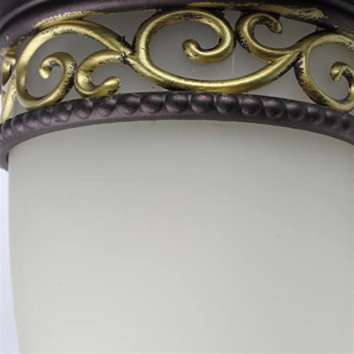 Applique murale verre sablé étanche contre éblouissement balcon - 5