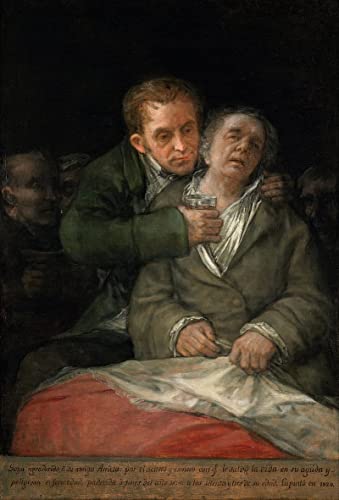 Tableau Autoportrait de Francisco De Goya impression d'art mural 60x90cm