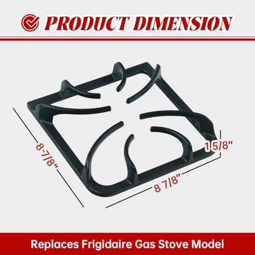 Bewesazy 316202405 Stove Burner Grate for Frigidaire Kenmore Stove, 4 Pack by Bewesazy - Used condition - Image 2