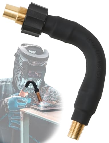 ICONIC WELD Mig Welding Gun Accessories Aluminium Flexible Neck QT3-FX Replacement for Bernard style Neck QT3