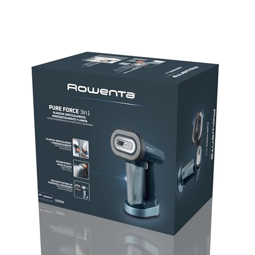 Rowenta Pure Force - Cepillo de vapor 3 en 1, 1800W, cabezal reversible, Vaporiza, Plancha y Elimina pelusas, depósito de agua de 180 ml, todo tipo de tejidos DR8755 - imagen 10