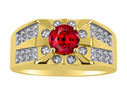 Bague rubis rouge étoile RYLOS le bijou idéal pour illuminer vos soirées