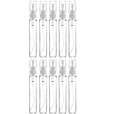 KEAIYYJ- Perfume Travel Refillable Spray Bottle Cologne Atomizer Mini Small Pocket Size Refill Dispenser Portable Sprayer Empty Container for Men Women 5 ML 10 Pack