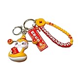 ヘビのキーホルダー 中国の旧正月の蛇のキーホルダー 2025年 干支 蛇 ヘビ ペンダント キーチェーン 中国風 巳年 年賀状 開運 風水キーリング バッグ飾り 鍵 自動車飾り 蛇年キーホルダー プレゼント (1PCS)