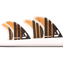 DORSAL Surfboard Fins Quad 4 Set FCS Compatible with Carbon Honeycomb Hexcore