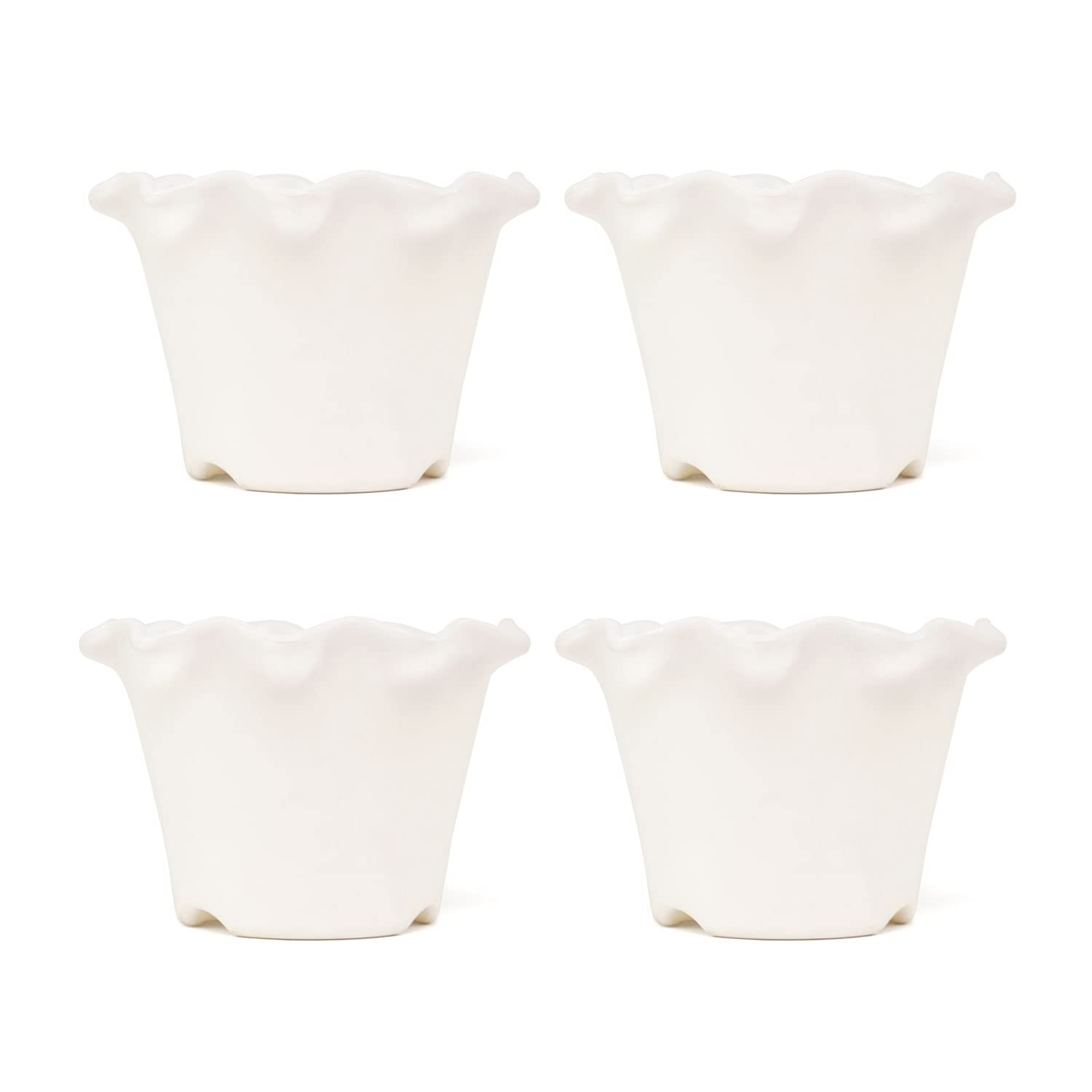See full amazon price history chart for TrustBasket White Blossom 5 inch Table Top Planter Pot (Pack of 4) | Heavy Duty Plastic White Indoor Planter for Home Decor. TrustBasket White Blossom 5 inch Table Top Planter Pot (Pack of 4) | Heavy Duty Plastic White Indoor Planter for Home Decor. (B0BRVJBZV1) Amazon Price History, Amazon Price Tracker