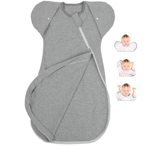 Image of Eray Baby Zipper Swaddle Transitonal Sleep Sack 3-6Months Infant Sleeping Bag Wearable Blanket Sleepwear