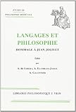 Langages Et Philosophie: Hommage a Jean Jolivet (Etudes De Philosophie Medievale, Band 74)