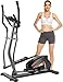 ANCHEER Machine Elliptique Cross Trainer 10 Niveaux de Résistance/APP/Porte Tablette/Fréquence Cardiaque, Vélo Elliptique Fitness pour Sport de Fitness à Domicile, Max.390lbs