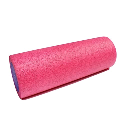WOONEKY rodillo de espuma sólido para yoga durable, columna de masaje para fitness, yoga y entrenamiento de equilibrio, material de alta elasticidad, rosa para mujeres miniatura 1