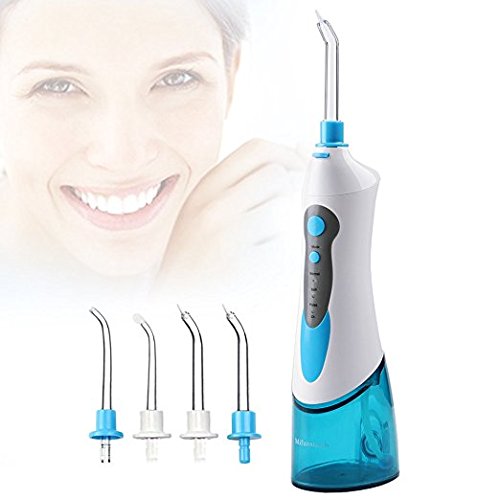 Mifanstech Cordless Water Flosser-Professional Dental Flosser -IPX7 Waterproof-3 Modes Rechargeable Battery Oral Irrigator with 4 Jet Tips 180ml Water Tank (180ML)