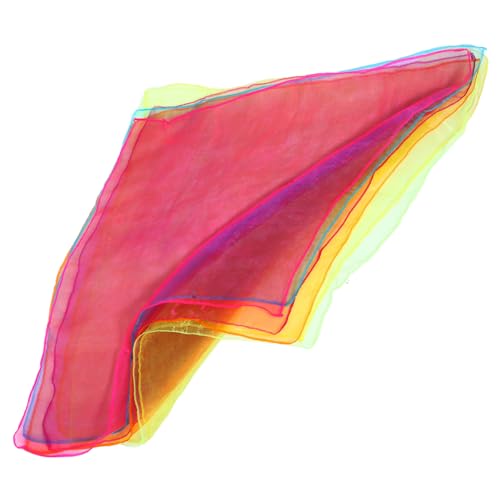 Hohopeti 12pcs Kids Dance Scarves Silk Juggling Scarves for Toddlers Play Silks