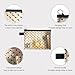 4-Piece Heart Printed Mesh Makeup Bag Set, Portable Travel Mesh Cosmetic Bags Toiletry Bags Makeup Purse Bags, Zipper Storage Pouches for Home Offices Travel Accessories (Beige)