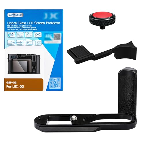 4in1 ライカ Leica Q3 アクセサリーキット Leica Q3 カメラ適用 カメラグリップ + サムレスト + シャッターボタン + 液晶保護フィルム