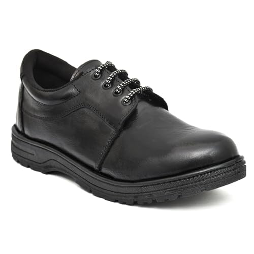 Soham INTERNATI0NAL Mens Black Real Leather Steel Toe Light Weight Industrial Safety Shoes 10 (UK/India) T (B0CVKWQBXD) Amazon Price History, Amazon Price Tracker