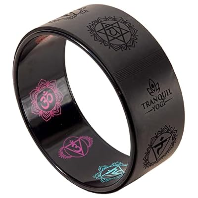 Enlighten Yoga Wheel - Great for Adding Active Strength and Flexibility to Your Exercise and Yoga Practice