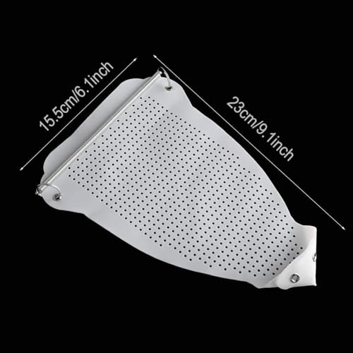 Image of SRSRAVY Heat Resistant Teflon Iron Cover | Non Stick Soleplate Protector For Steam Iron | Prevents Fabric Shine Scorch & Burn Marks | Universal Fit (DI12)