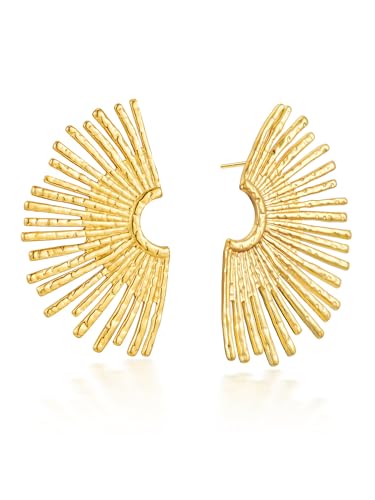 Sun Earrings Trendy Gold Statement Earrings for Women