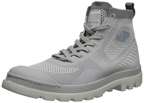 Palladium Women's Pampa Hi Lite K Ankle Boot, Grey, 6.5 Medium US