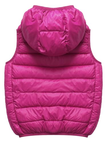 Kids Girls Puffer Vest Padded Hooded Windproof Coat Sleeveless Zipper Jackets for Casual Winter Snow Outerwear4
