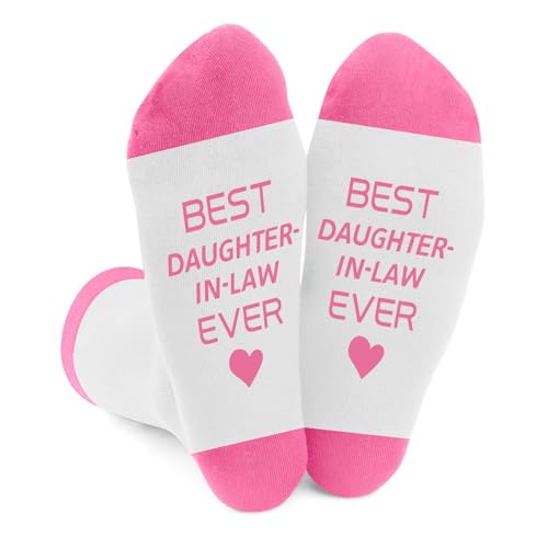 DTUIEUI Gifts for Daughter-in-Law - Christmas Daughter in Law Gift Birthday Gifts for Mothers Day Daughter-in-Law Presents from Mother-in-Law Mothers Day Presents from Father-in-Law Funny Socks