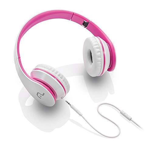 Fone De Ouvido Multilaser Com Microfone P2 Branco/Rosa - PH114
