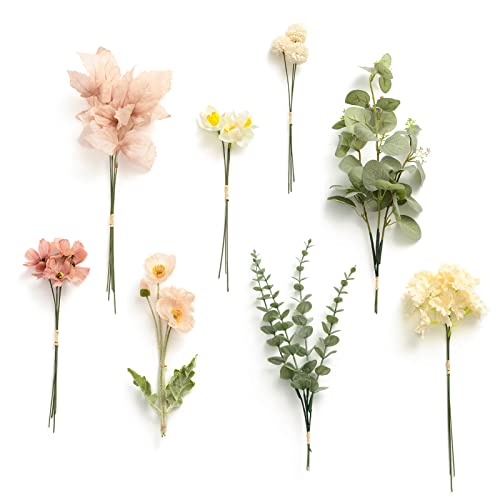 Lings-Moment-Artificial-Greenery-Stems-Box-Set-31pcs-with-8-Kinds-of-Faux-Greenery-Picks-for-DIY-Bridal-Bouquets-Wedding-Floral-Arrangement-Table-Centerpieces-Nude-Yellow Lings Moment Artificial Greenery Stems Box Set 31pcs with 8 Kinds of Faux Greenery Picks for DIY Bridal Bouquets Wedding Floral Arrangement Table Centerpieces Nude Yellow
