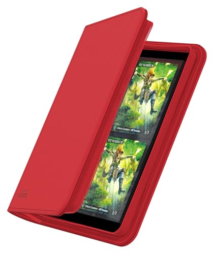 Image of Ultimate Guard Zipfolio 160 - 8 Pocket Xenoskin Red