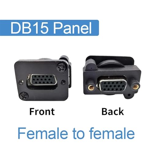 Conector DB15 hembra a VGA para panel DB9 soluciona falta de espacio en chasis 2