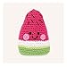 Pebble Fair Trade Handmade Crochet Cotton Friendly Watermelon Baby Rattle