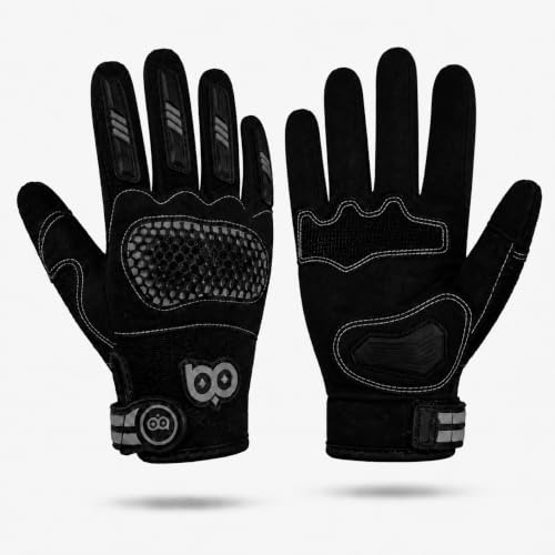 Image of BADOWL Hexa Bike Riding Gloves - Full Knuckle Protection, Anti-Slip