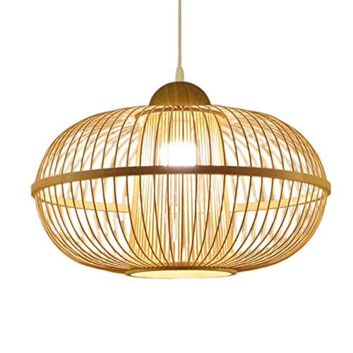 Lampe en bambou suspension de salle à manger en rotin fait main