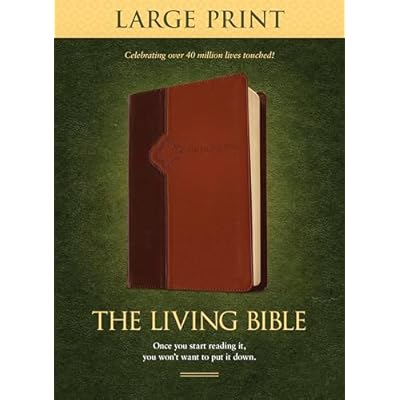 The Living Bible Large Print Edition Brown/Tan