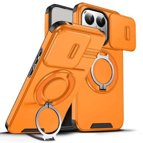 Reviews de Xiaomi 360 al mejor precio. 38 MRRSIWEI - Funda para Xiaomi 15T con cubierta de cámara deslizante, protección contra caídas de grado militar, resistente a prueba de golpes con rotación de 360° para Xiaomi...