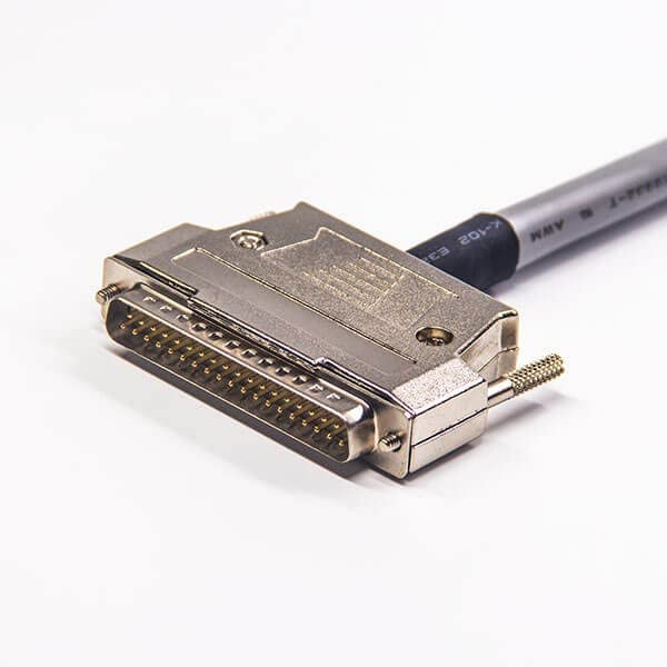 DB25 Male Cable Straight Type Metal Case DB25 Male Cable Assembly 30CM
