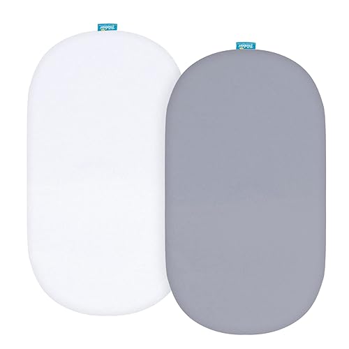 Sábanas de satén para moisés rectangular, reloj de arena, colchón de moisés ovalado, paquete de 2, gran protección para el cabello y la piel del disponible en Yaxa Costa Rica