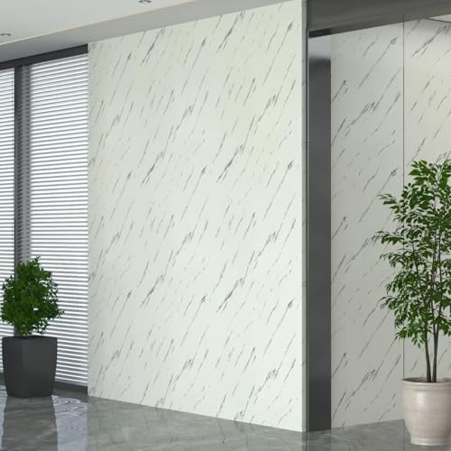 Adrmpest 大理石リメイクシート 壁紙シール 30ｘ1000cm 厚手 防水/防油/防汚/防カビ 剥がせる のり付き 貼り直し可能 カッティングシート トリムボーダー 家具リフォーム おしゃれ アイボリー DIY 簡単 初心者